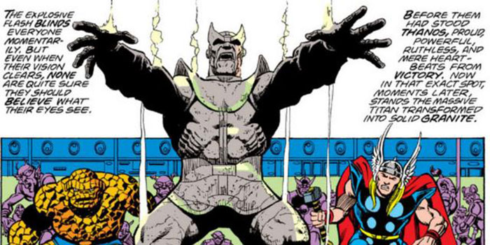 Thanos se convierte en piedra | 12 increíbles escenas que queremos ver en Vengadores: Infinity War