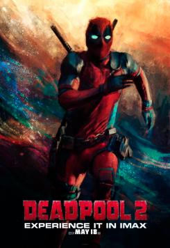 Póster IMAX de Deadpool 2 (2018), arte por Alice X. Zhang