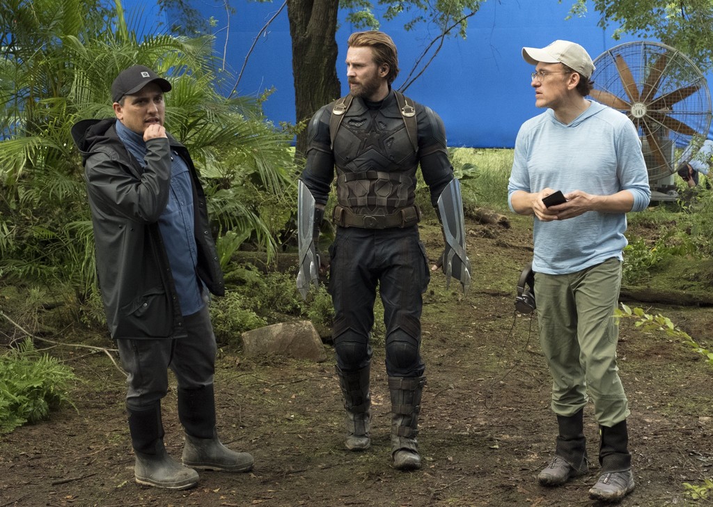 Anthony y Joe Russo en el rodaje de Vengadores: Infinity War