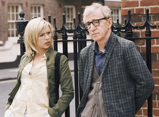 Woody Allen con Scarlett Johansson en Scoop