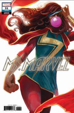 Portada de Ms. Marvel #31, por Stephanie Hans