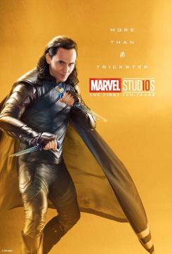 Póster individual por el décimo aniversario de Marvel Studios (2018), Loki