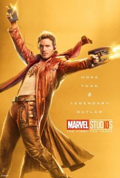 Póster individual por el décimo aniversario de Marvel Studios (2018), Peter Quill / Star-Lord