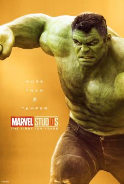 Póster individual por el décimo aniversario de Marvel Studios (2018), Hulk