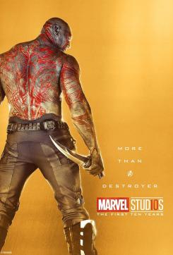 Póster individual por el décimo aniversario de Marvel Studios (2018), Drax