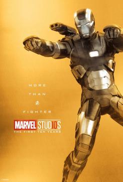Póster individual por el décimo aniversario de Marvel Studios (2018), War Machine
