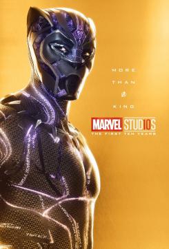 Póster individual por el décimo aniversario de Marvel Studios (2018), Black Panther