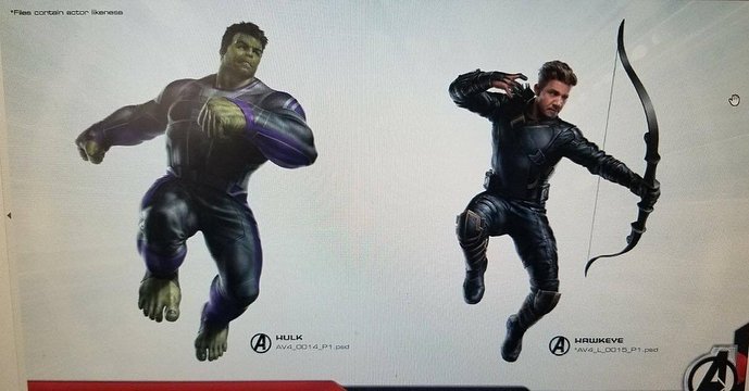 Arte conceptual de Avengers 4 (2018), Hulk y Ojo de Halcón