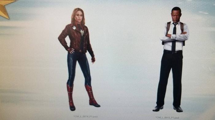 Arte Conceptual de Captain Marvel (2019), Carol Danvers y Nick Fury