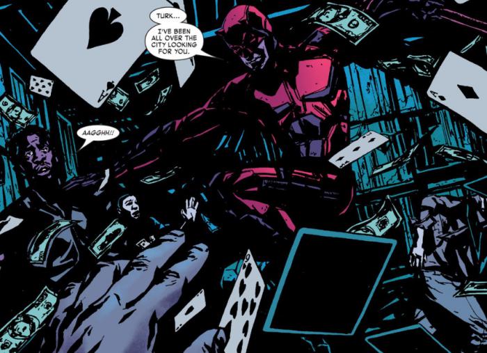 Daredevil y Turk Barrett en los cómics