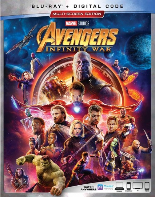 Portada del Blu-Ray de Vengadores: Infinity War (2018)