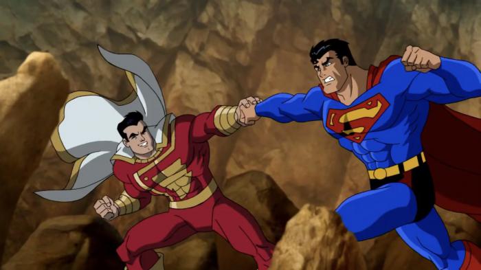 Imagen de Superman vs. Shazam! en Superman/Batman: Enemigos Públicos (2009)