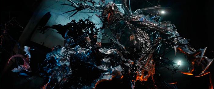 Captura de Riot y Venom en el segundo trailer de Venom (2018)