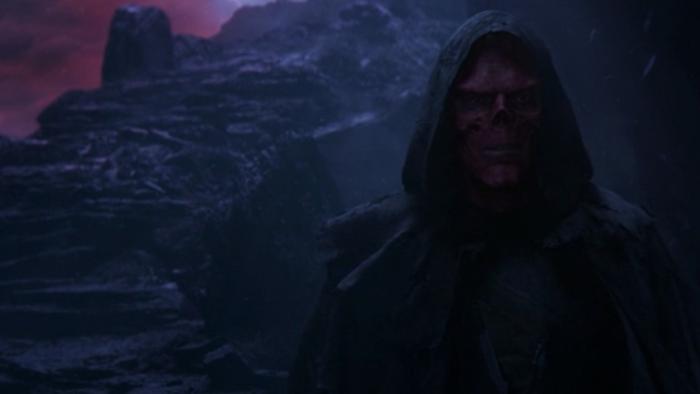 Imagen de Cráneo Rojo/Red Skull en Vormir en Vengadores: Infinity War (2018)
