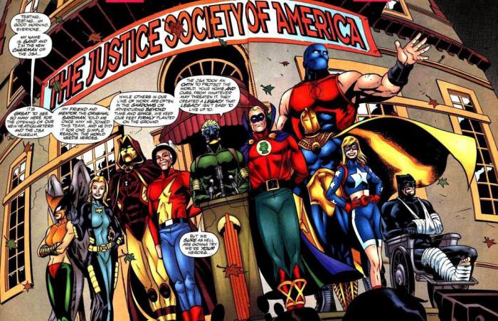 Imagen de la Sociedad de la Justicia de América en los cómics