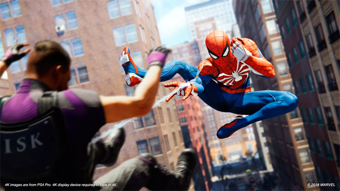 Imagen del juego Spider-Man de PS4 (2018)