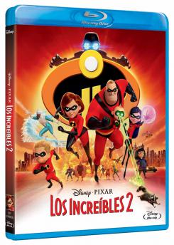 Carátula del Blu-ray para España de Los increíbles 2 (2018)