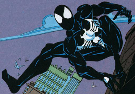 Spider-Man con el traje negro del simbionte