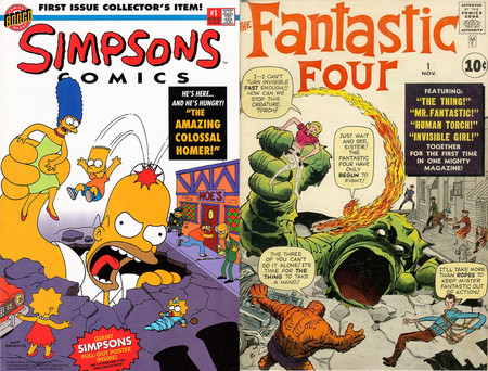 Nacen los comics de los Simpsons con homenaje a Marvel