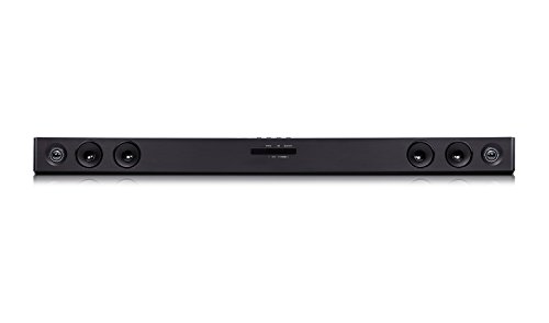 LG SJ3 - Barra de Sonido inalámbrica 2.1 (Potencia total 300 W, Subwoofer inalámbrico 200 W, Dolby Digital, DTS Digital Surround, Bluetooth 4.0 BLE, USB, Cable óptico, ASC, TV Sound Sync) Color Negro