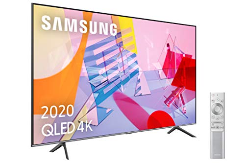 Samsung QLED 4K 2020 50Q64T - Smart TV de 50" con Resolución 4K UHD, con Alexa Integrada, Inteligencia Artificial 4K Wide Viewing Angle, Sonido Inteligente, Premium One Remote