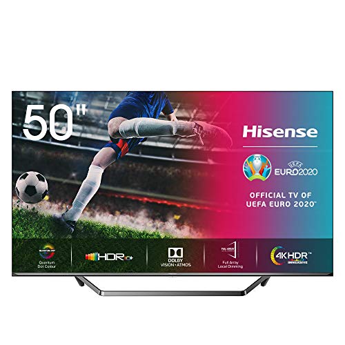 Hisense ULED 2020 50U7QF - Smart TV 50" Resolución 4K, Quantum Dot, FALD, Dolby Vision, Dolby Atmos, Vidaa U 4.0 con IA, Alexa Built-in, Gris