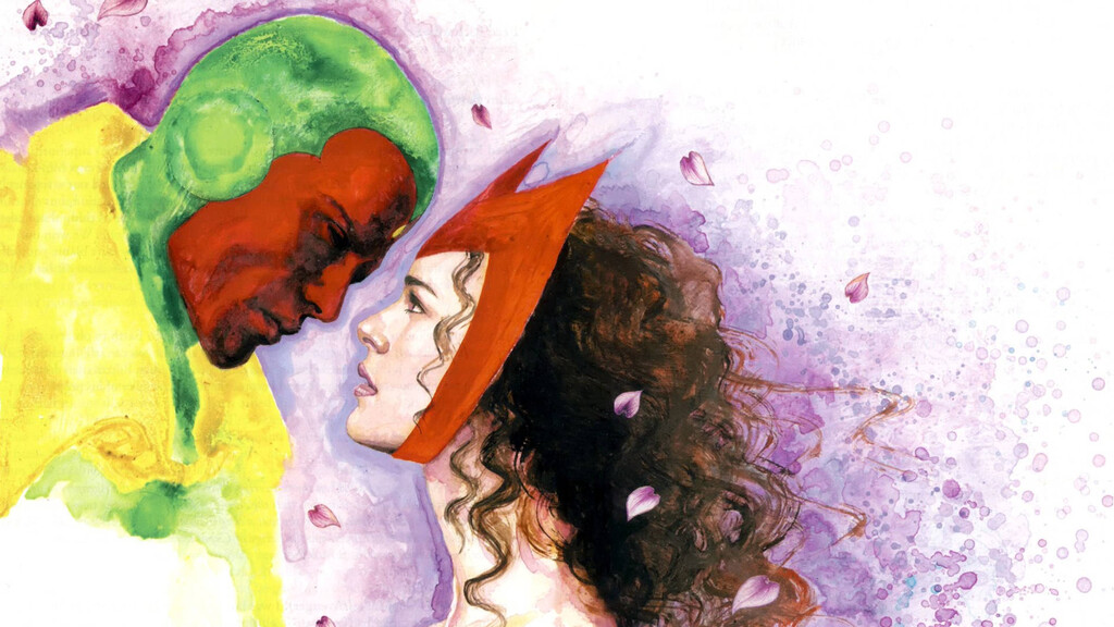 'Bruja Escarlata y Visión' a través de los cómics: así es la historia de amor del sintezoide y la mutante que destrozó a los Vengadores