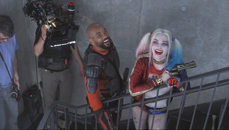 Suicide Squad Bts Still Featuring Harley Quinn And Deadshot